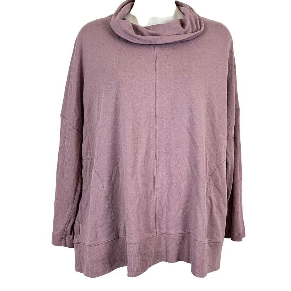 Pure J Jill Pima Cotton Stretch Knit Womens Lightweight Sweatshirt Top XL P